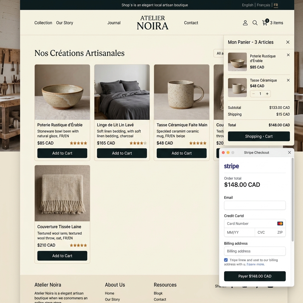 E-commerce store example