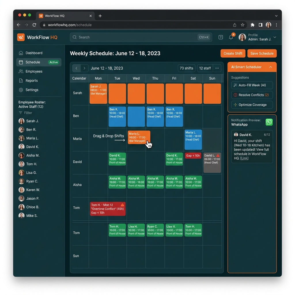Workflow automation tool example